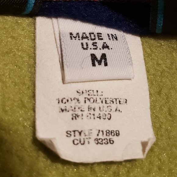 Vintage Early Winters Fleece Vest Made in USA Green Women's Medium M - Picture 5 of 9